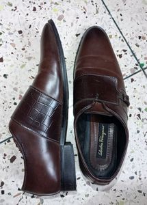 Salvatore Ferragamo Leather Shoes For Men, Size 8