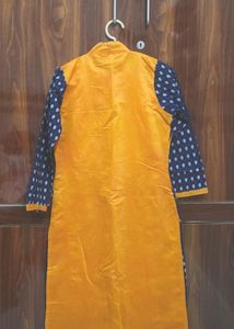 Mustard Colour Festive Wear Kurti