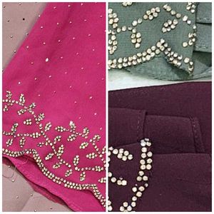 Premium Georgette Jharkand Stone Work Hijab
