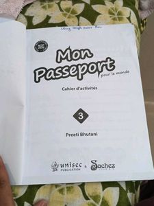 MON PASSPORT WORKBOOK FRENCH CLASS8TH