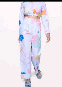 Floral Print Pants & Top Set