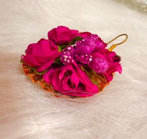 Wedding Flower Jewellery - Mang Tika &amp; Earring Set
