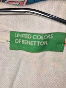 United colors of Benneton Floral Polo Shirt