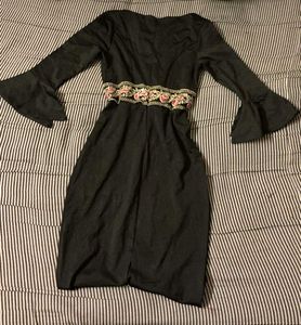 Elegant Black Midi Dress