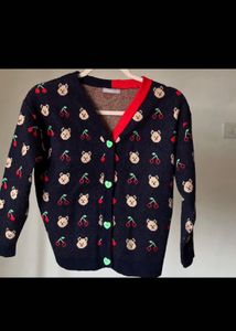 Cute Bear &amp; Cherry Cardigan