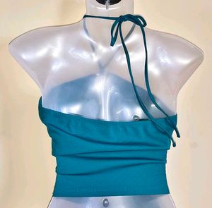 🆕 🎁Buy 2 Get 1 Free 🎁 Piece Teal Halter Top