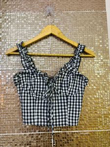 Checkered Crop Top