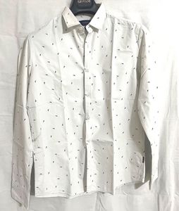 Scullers Off-White Full Sleeve Shirt | Slim fit