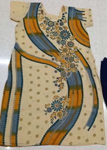 new Navy Blue 💙 dress with full dupatta salwar