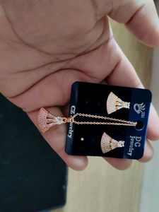 Gold-Tone Necklace &amp; Earring Set