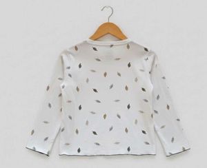 Autumn Leaf Print Long Sleeve Top