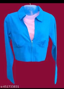 Cute Blue Crop Top