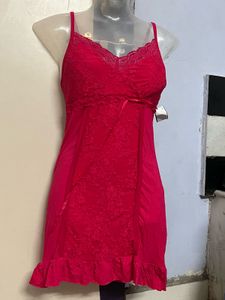 Pintrest Pink Padded Lace Nightslip