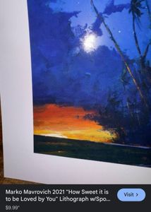 Marko Mavrovich Lithograph - Tropical Sunset