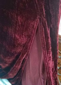 Burgundy Velvet Slip Dress