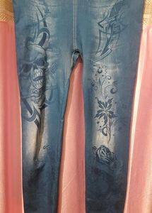 Skinny Skull Print Jegging