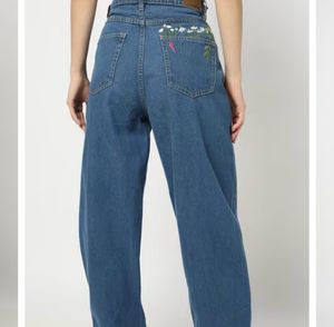 Embroidered Denim Jeans