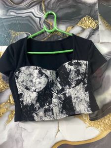 Black & White Crop Tees