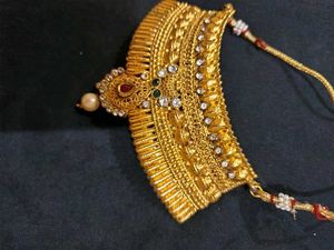 Gold Plated Indian Choker Necklace