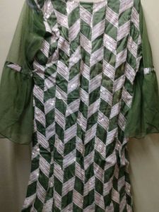 Green Sequin Detail Kurti