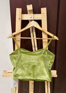 New Urbanic Green Top With Denim Skirt