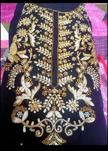 Bridal Heavy Kurta Pant Dupatta Set M Size