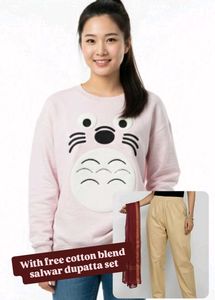 Max XXL Korean Style Bunny Sweatshirt