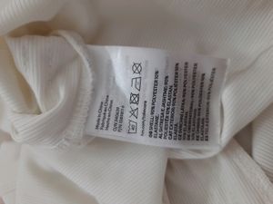 H&amp;M White Full Sleeves Top