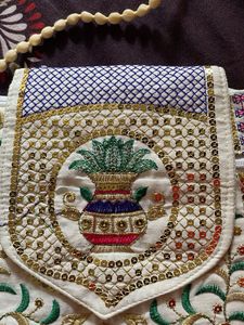 Embroidered Crossbody Bag