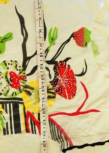 Unique Bunny &amp; Floral Print Tee