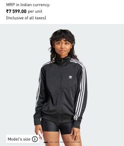 Adidas UNISEX Zipper Up Jacket Authentic
