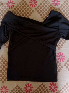 Chic Black Off-Shoulder Top