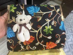Kashmiri Bag With Teddy / Beautiful