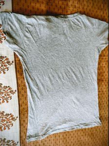 Instagram Themed Gray T-shirt For Women