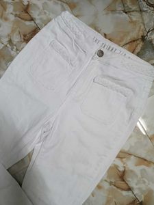 Casual White Jeans for Girls
