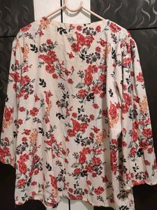 Floral Print Top XXL
