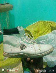 White High-Top Sneakers