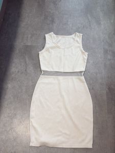 White Cutout Mini Dress