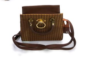 🟢 Handbag Brown Color