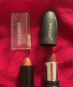 Swiss Beauty and studiowest Lipsticks