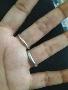 2 Rings Of Pure Silver
