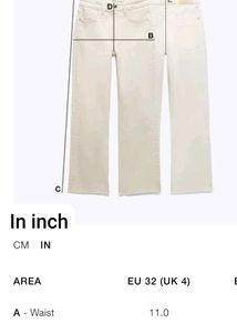 Zara Low Mid Rise Jeans