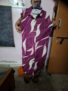 Purple Kurta and plazzo set