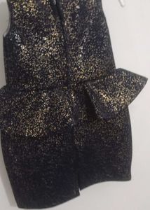 Sparkling Nevy Blue &amp; Gold Party Dress