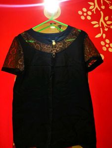 Elegant Black Lace Top