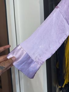 Lavender Button-Down Shirt