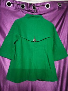 🌸Green Button-Down Coat