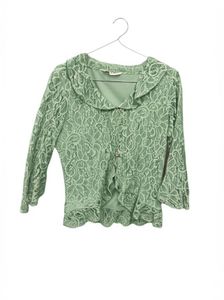 Vintage Green Lace Blouse