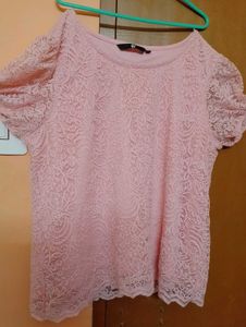 Pink Lace Top
