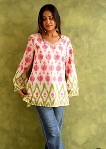 Multi Ikat Short Kurti